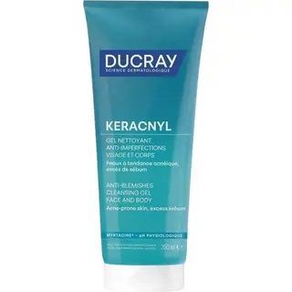 Ducray Keracnyl 200 мл гель очищающий