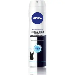 NIVEA Дезодорант женск спрей Черное и Белое невидимый Pure 150 мл