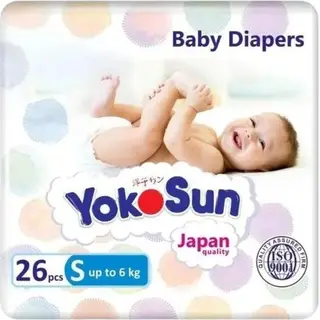 YokoSun Подгузники S 26 (до 6кг)