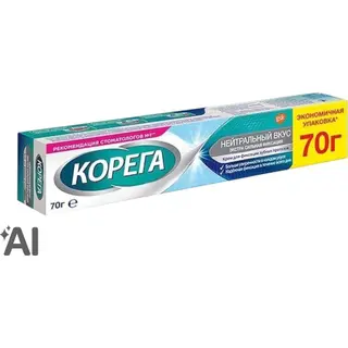 Корега Нейтральный вкус крем д/фикс. 70г