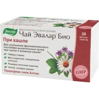 Чай Эвалар био №20 при кашле