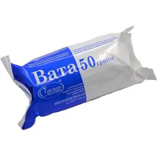 Вата мед хир нестерильная 50 гр