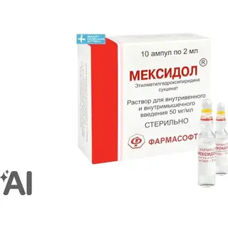 Мексидол 50 мг/мл 2мл №10 р-р д/ин.амп. в/в и в/м.