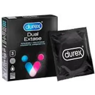 Durex® Dual Extase презервативы №3 Рельефные с анестетиком