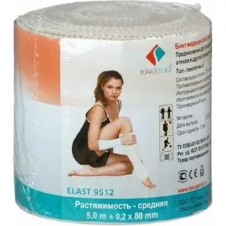 Бинт мед эласт 12см х 0,6м 9512 ср.р