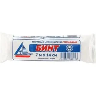 БИНТ МЕД Н/СТЕР 14СМХ7М (ЯЧ19Х15) BIOTENDAX