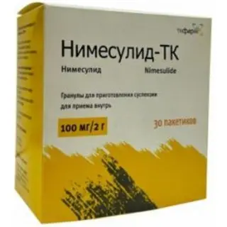 Нимесулид-ТК 100 мг/2 г №30 гран.д/сусп. для приема внутрь