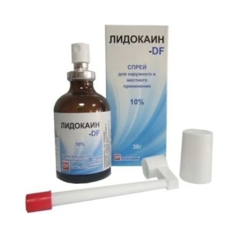 Лидокаин DF спрей 10% 38 г