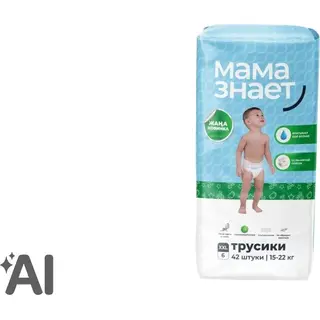 МАМА ЗНАЕТ Детские трусики разм XXL 42 шт
