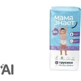 МАМА ЗНАЕТ трусики XXXL 7 №40 20-30 КГ