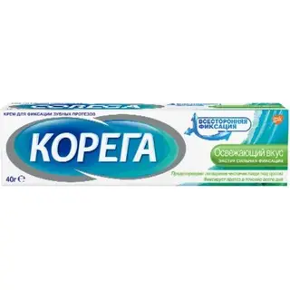 Корега Fresh экстрасильный крем д/фиксации зуб. протезов освежающий вкус 40мл