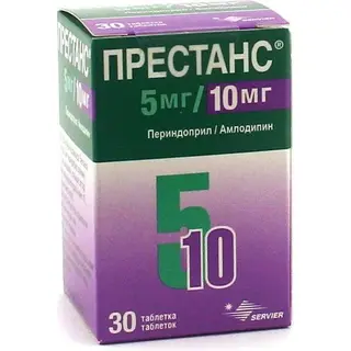Престанс 5мг/10мг, №30, табл., покрытые оболочкой