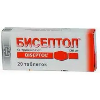 Бисептол 120 мг, №20, табл.