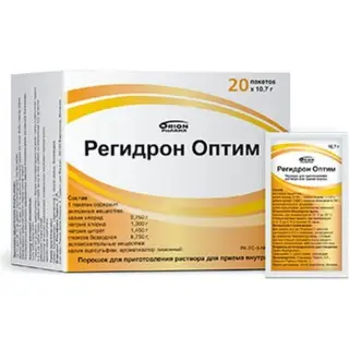 Регидрон Оптим 10,7 г пакетики № 20