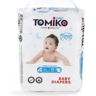 TOMIKO подгузники детские мини (9-13кг) L 17шт