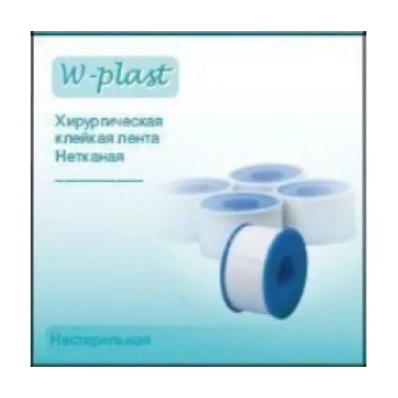 Хирургическая клейкая лента нетканная 5см х 5 м W-PLAST