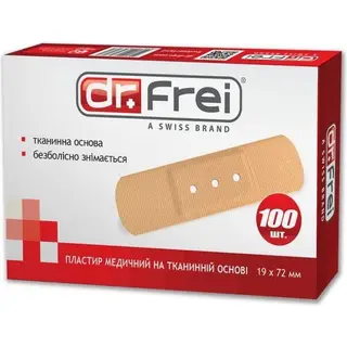 Медицинск. пластырь на тканевой основе Dr.Frei №100 19mm x 72 cm