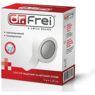 Медицинск.нетканый пластырь в рулоне Dr.Frei 5m x 1.25 cm