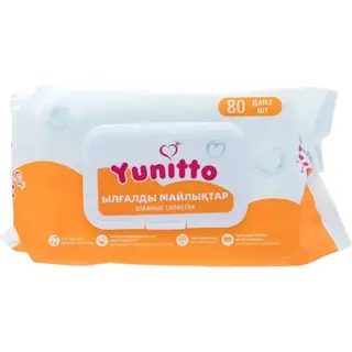 Влажные салфетки Yunitto 80шт молочка