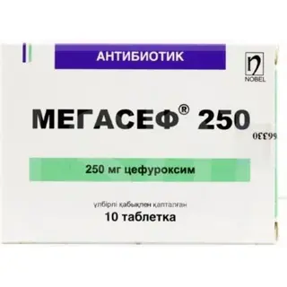 МЕГАСЕФ 0,25 N10 ТАБЛ